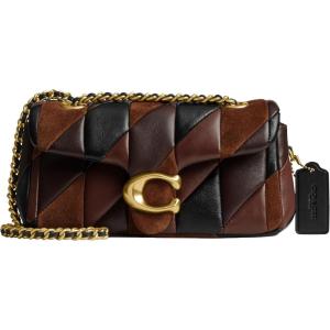 imageCoach Quilted Tabby Shoulder Bag 20 Patchwork B4Maple Shadow Brown