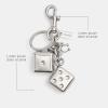 imageMetal Dice Bag CharmLhSilver