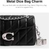 imageMetal Dice Bag CharmLhSilver