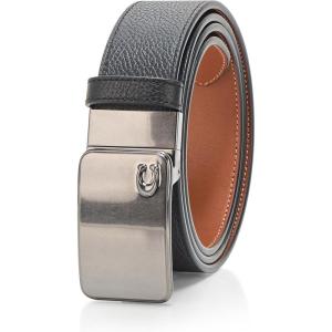 imageCoach 38MM Reversible C Plaque Buckle BeltBlackRedwood