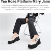 imageCoach Womens Tea Rose Platform Mary Janes LoaferChalk