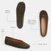 imageCoach Womens Houston Ballet Flat in SuedeOlive