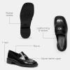 imageCoach Womens Penny Loafer in Glazed LeatherBlack