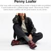imageCoach Womens Penny Loafer in Glazed LeatherMerlot