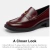 imageCoach Womens Penny Loafer in Glazed LeatherMerlot