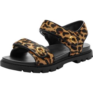 imageCoach Womens Brynn Sandal in Leopard Print FlatNatural Leopard