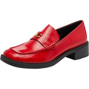 imageCoach Womens Penny Loafer in Glazed LeatherBright Red