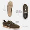 imageCoach Mens Flat Sneaker in SuedeOlive
