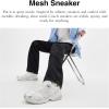 imageCoach Mens Mesh SneakerLight GreyOptic White
