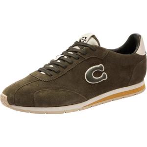 imageCoach Mens Flat Sneaker in SuedeOlive