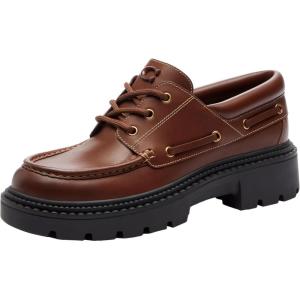 imageCoach Mens Lug Sole Boat ShoeVintage Brown