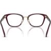 imageCoach womens Hc6272f Low Bridge Fit Square Prescription Eyewear FramesMilky MerlotDemo Lens