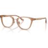 imageCoach womens Hc6272f Low Bridge Fit Square Prescription Eyewear FramesTransparent BrownDemo Lens