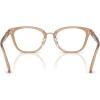 imageCoach womens Hc6272f Low Bridge Fit Square Prescription Eyewear FramesTransparent BrownDemo Lens