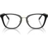 imageCoach womens Hc6272f Low Bridge Fit Square Prescription Eyewear FramesBlackDemo Lens