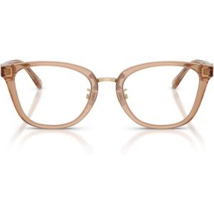 imageCoach womens Hc6272f Low Bridge Fit Square Prescription Eyewear FramesTransparent BrownDemo Lens