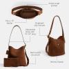 imageCoach Bleeker Bucket BagWarm Brown Suede
