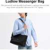 imageCoach Ludlow Messenger Bag in Natural FullGrain LeatherBlack