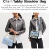 imageCoach Soft Grain Chain Tabby Shoulder BagB4Bluebell