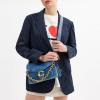 imageCoach Soft Grain Chain Tabby Shoulder BagB4Deep Blue
