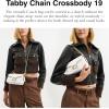 imageCoach Tabby Chain Crossbody 19B4Chalk