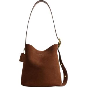 imageCoach Bleeker Bucket BagWarm Brown Suede