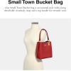 imageCOACH Small Town BucketRed Oxblood