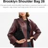 imageCoach Brooklyn Shoulder Bag 28Black Suede