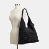 imageCoach Brooklyn Shoulder Bag 39 in CrocodileEmbossed SuedeB4Black
