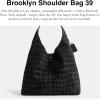 imageCoach Brooklyn Shoulder Bag 39 in CrocodileEmbossed SuedeB4Black