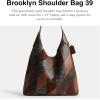 imageCoach Brooklyn Shoulder Bag 39 in CrocodileEmbossed SuedeMaple Patchwork