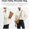 imageCoach Chain Tabby Shoulder BagB4Honey Brown