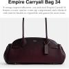 imageCoach Glazed Leather Empire Carryall 34B4Merlot