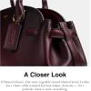 imageCoach Glazed Leather Empire Carryall 34B4Merlot