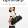 imageCoach Glazed Leather Empire Carryall 34Loved LeatherSilverBlack Brown