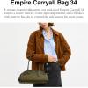 imageCoach Glazed Leather Empire Carryall 34Natural Grain LeatherOlive