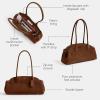 imageCoach Glazed Leather Empire Carryall 34Warm Brown Suede