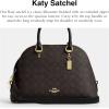 imageCoach Katy Satchel in Signature CanvasImWalnutBlack