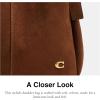 imageCoach Lana Shoulder BagWarm Brown Suede