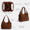 imageCoach Lana Shoulder BagWarm Brown Suede