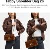 imageCoach Quilted Suede Tabby Shoulder Bag 26 with ChainWarm Brown Suede