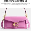imageCoach Tabby Shoulder Bag 26 in Spazzolato LeatherB4Fuschia