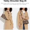 imageCoach Tabby Shoulder Bag 26 in Spazzolato LeatherDark Stone