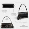 imageCoach Tabby Shoulder Bag 26 in Spazzolato LeatherLhBlack Brown