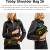 imageCoach Tabby Shoulder Bag 26 in Spazzolato LeatherOlive Spazzolato Leather
