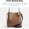 imageCoach Town Bucket BagTanBlack