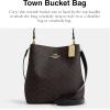 imageCoach Town Bucket BagWalnutBlack