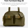 imageCoach Twin Turnlock Bag 20 1ZOlive