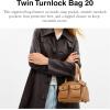 imageCoach Twin Turnlock Bag 20 in Graffiti 1ZOchre Multi1zToffee