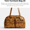 imageCoach Womens Twin Turnlock Bag 20Ochre Multi